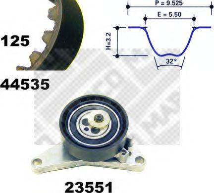 MAPCO 73535 Комплект ременя ГРМ