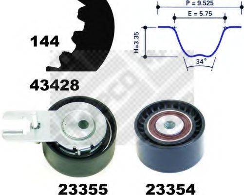 MAPCO 23400 Комплект ременя ГРМ