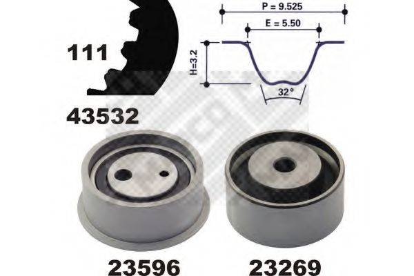 MAPCO 23532 Комплект ременя ГРМ