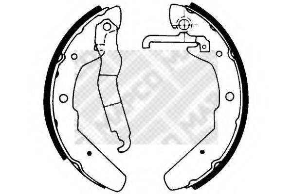 MAPCO 8914 Комплект гальмівних колодок