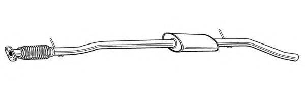 FONOS 610580 Середній глушник вихлопних газів