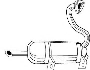 FONOS 31001 Глушник вихлопних газів кінцевий