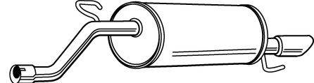 FONOS 23352 Глушник вихлопних газів кінцевий