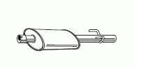 FONOS 23811 Середній глушник вихлопних газів