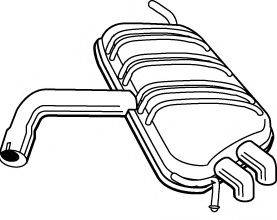 FONOS 25072 Глушник вихлопних газів кінцевий