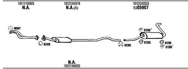 FONOS BW30522B Система випуску ОГ