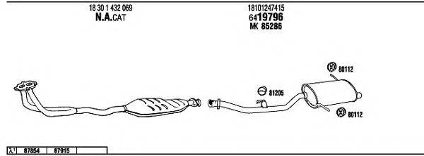 FONOS BW31632 Система випуску ОГ