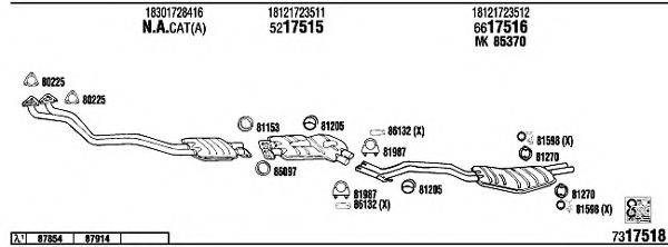 FONOS BW52511A Система випуску ОГ