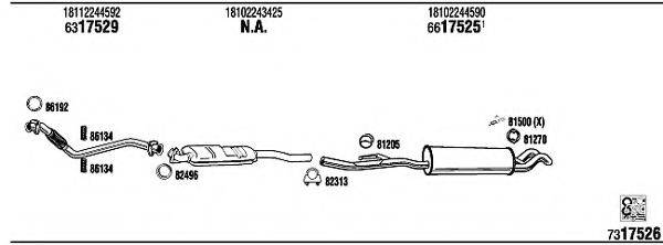 FONOS BW52515 Система випуску ОГ