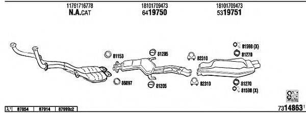 FONOS BW73508 Система випуску ОГ