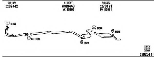 FONOS FO31259A Система випуску ОГ