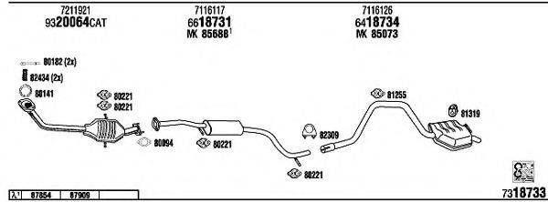 FONOS FO60016A Система випуску ОГ