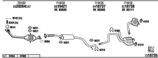 FONOS FO60033A Система випуску ОГ