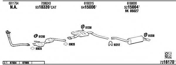 FONOS FO60402B Система випуску ОГ