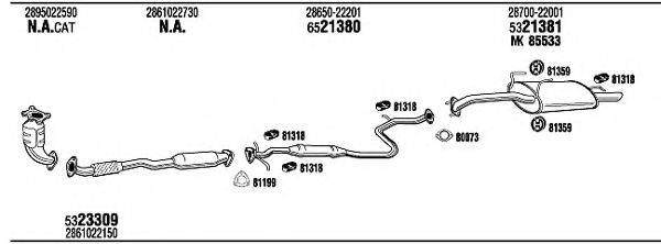 FONOS HYH04543CB Система випуску ОГ