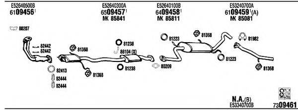 FONOS MA40008C Система випуску ОГ