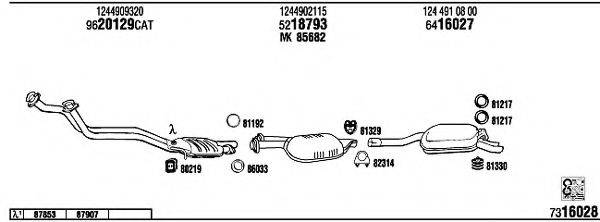 FONOS MB30333 Система випуску ОГ