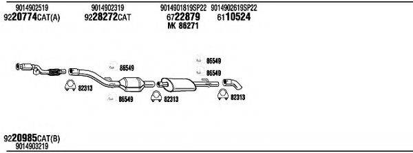 FONOS MBH14840B Система випуску ОГ