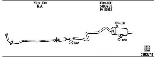 FONOS NI80302A Система випуску ОГ