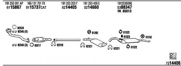 FONOS VW20470 Система випуску ОГ