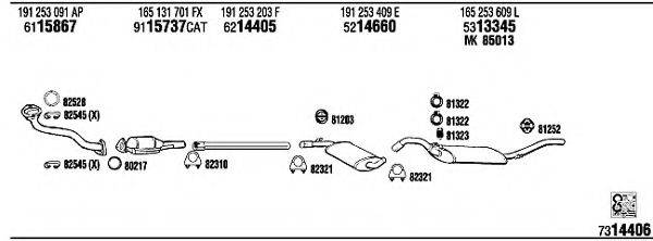 FONOS VW20474A Система випуску ОГ