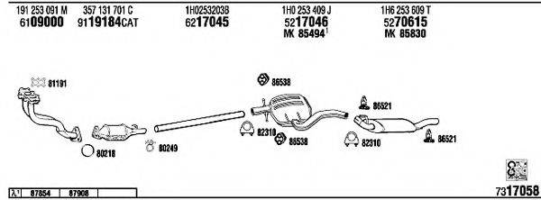 FONOS VW23007 Система випуску ОГ