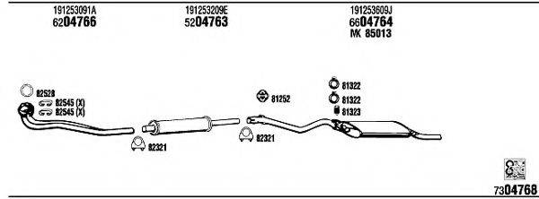 FONOS VW30629 Система випуску ОГ