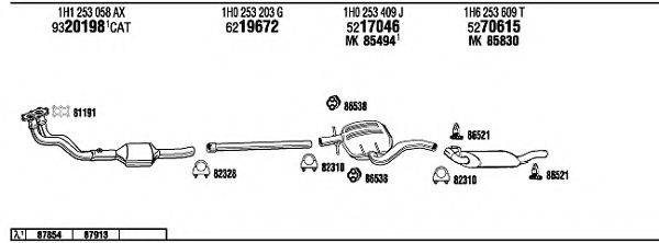 FONOS VW36151 Система випуску ОГ