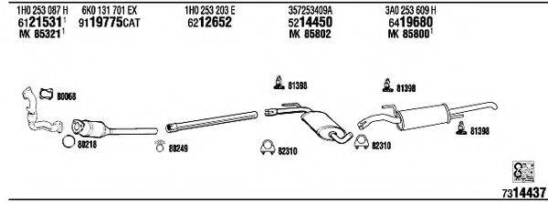 FONOS VW50154 Система випуску ОГ