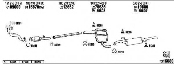 FONOS VW50926 Система випуску ОГ