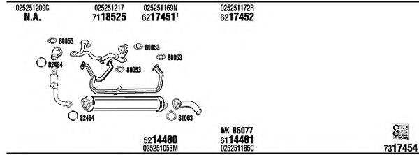 FONOS VW72219 Система випуску ОГ