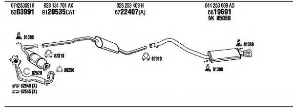 FONOS VW72290 Система випуску ОГ