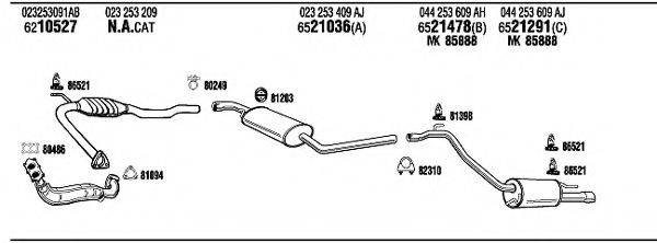 FONOS VW72303 Система випуску ОГ