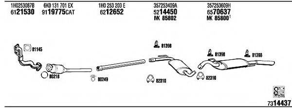 FONOS VW80332 Система випуску ОГ