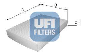 UFI 5311300 Фільтр, повітря у внутрішньому просторі