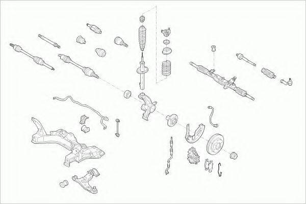 BOGE FORDFOCUSFB004 Рульове управління; Підвіска колеса