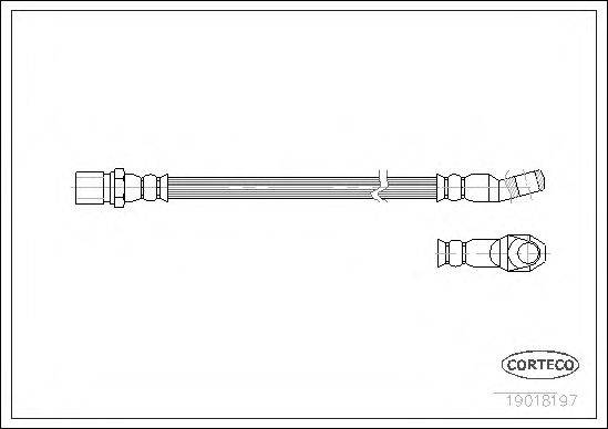 CORTECO 19018197 Гальмівний шланг