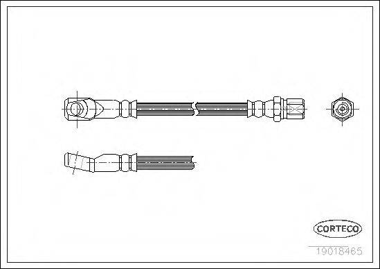 CORTECO 19018465 Гальмівний шланг