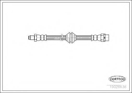 CORTECO 19026636 Гальмівний шланг