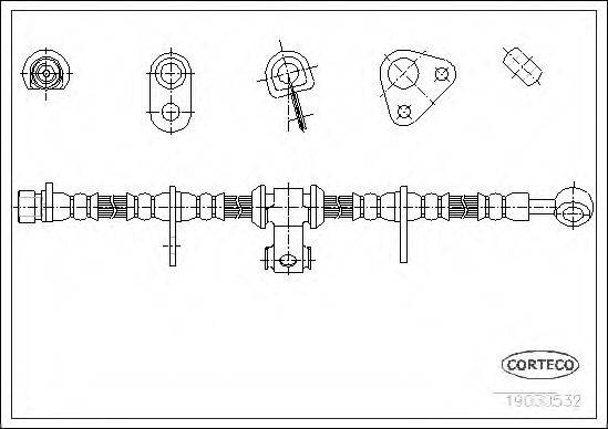 CORTECO 19030532 Гальмівний шланг