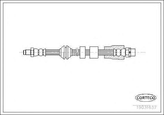 CORTECO 19031637 Гальмівний шланг