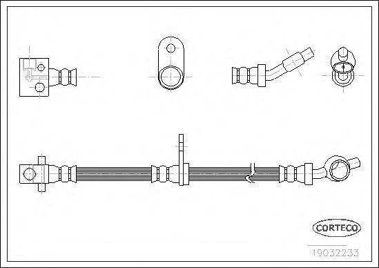 CORTECO 19032233 Гальмівний шланг