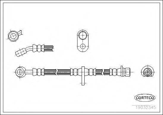 CORTECO 19032345 Гальмівний шланг