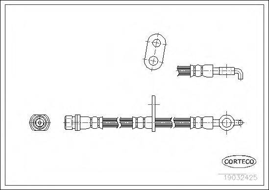 CORTECO 19032425 Гальмівний шланг