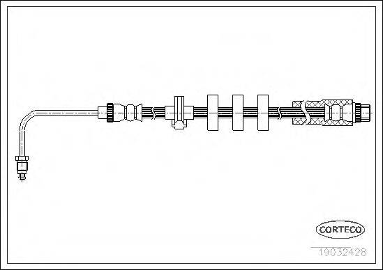 CORTECO 19032428 Гальмівний шланг