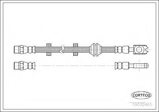 CORTECO 19032465 Гальмівний шланг