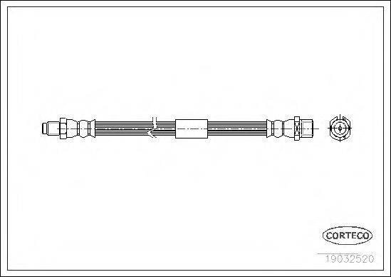 CORTECO 19032520 Гальмівний шланг