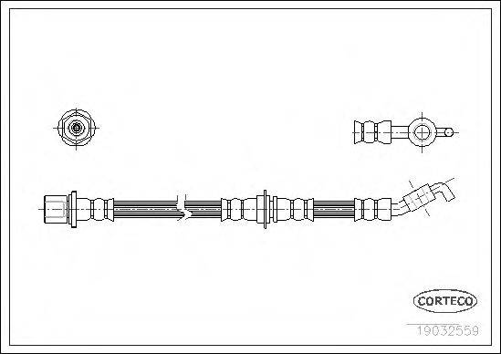 CORTECO 19032559 Гальмівний шланг