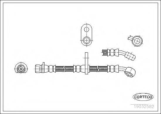 CORTECO 19032582 Гальмівний шланг