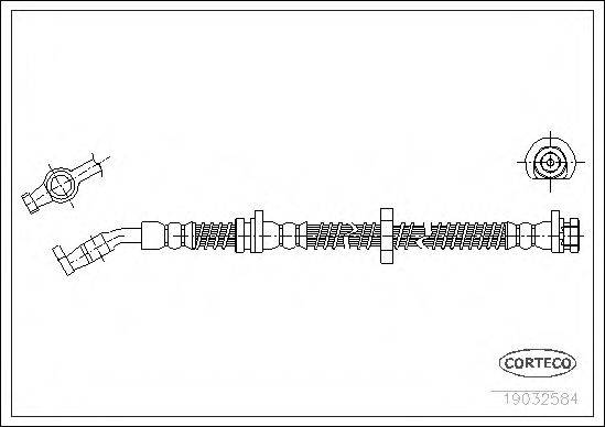 CORTECO 19032584 Гальмівний шланг